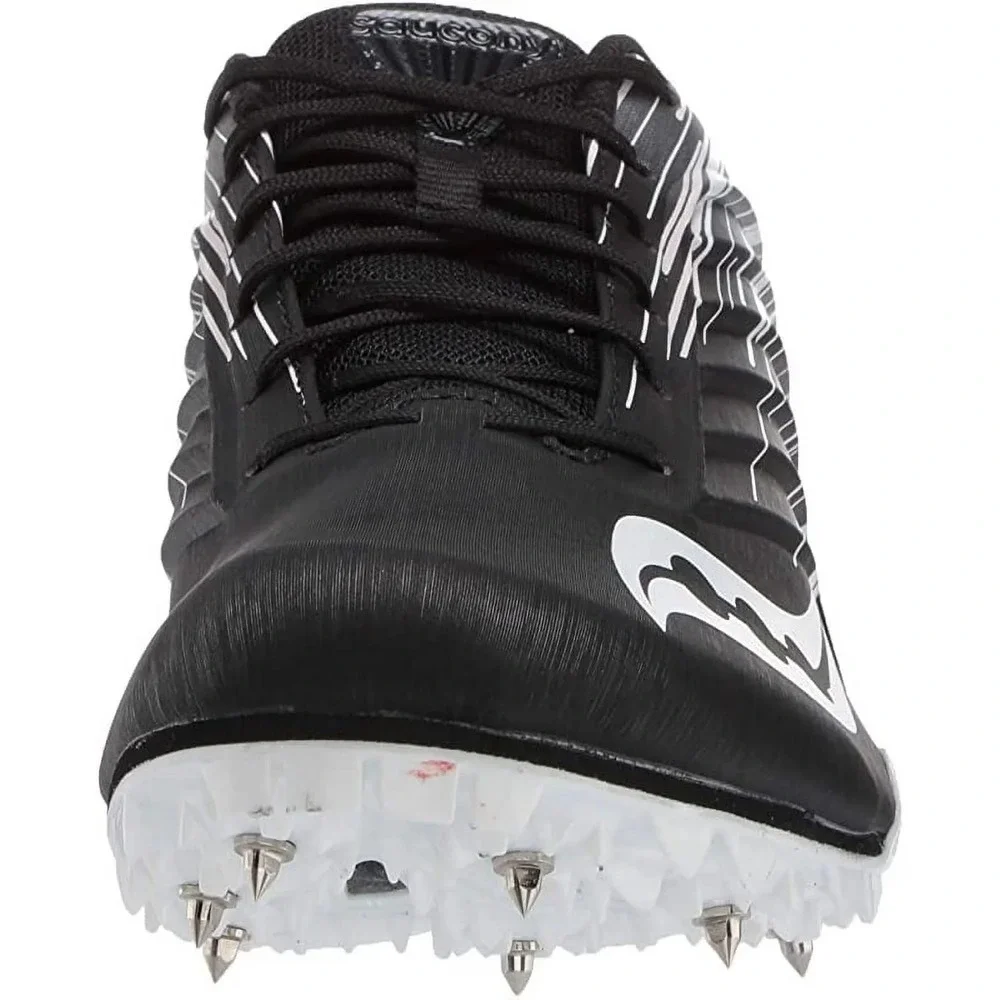 Saucony Spitfire 5 Men's Track Spikes - Black/White, Size 8.5